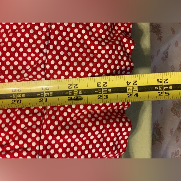 Guess Rank Top Red with White Polka Dots Sz Medium - Picture 6 of 7